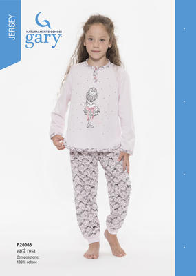 PIGIAMA BAMBINA M/L R30008 Tellini S.r.l. Ingrosso Abbigliamento